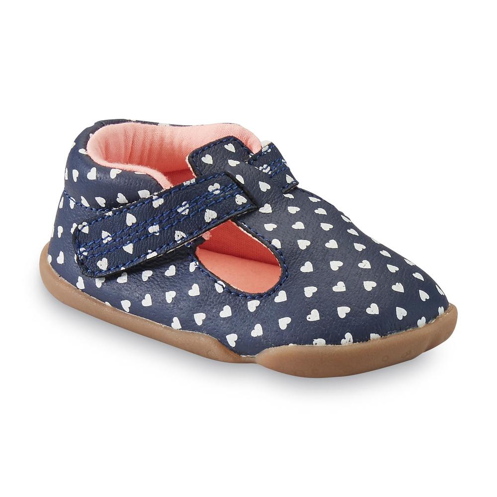 Carter's Every Step Baby Girl's Stage 2 Becca Standing Shoe - Navy Hearts