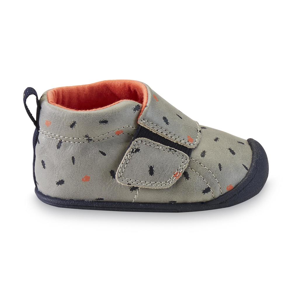 Carter's Every Step Baby Boy's Stage 1 Andy Crawling Shoe - Gray Bug