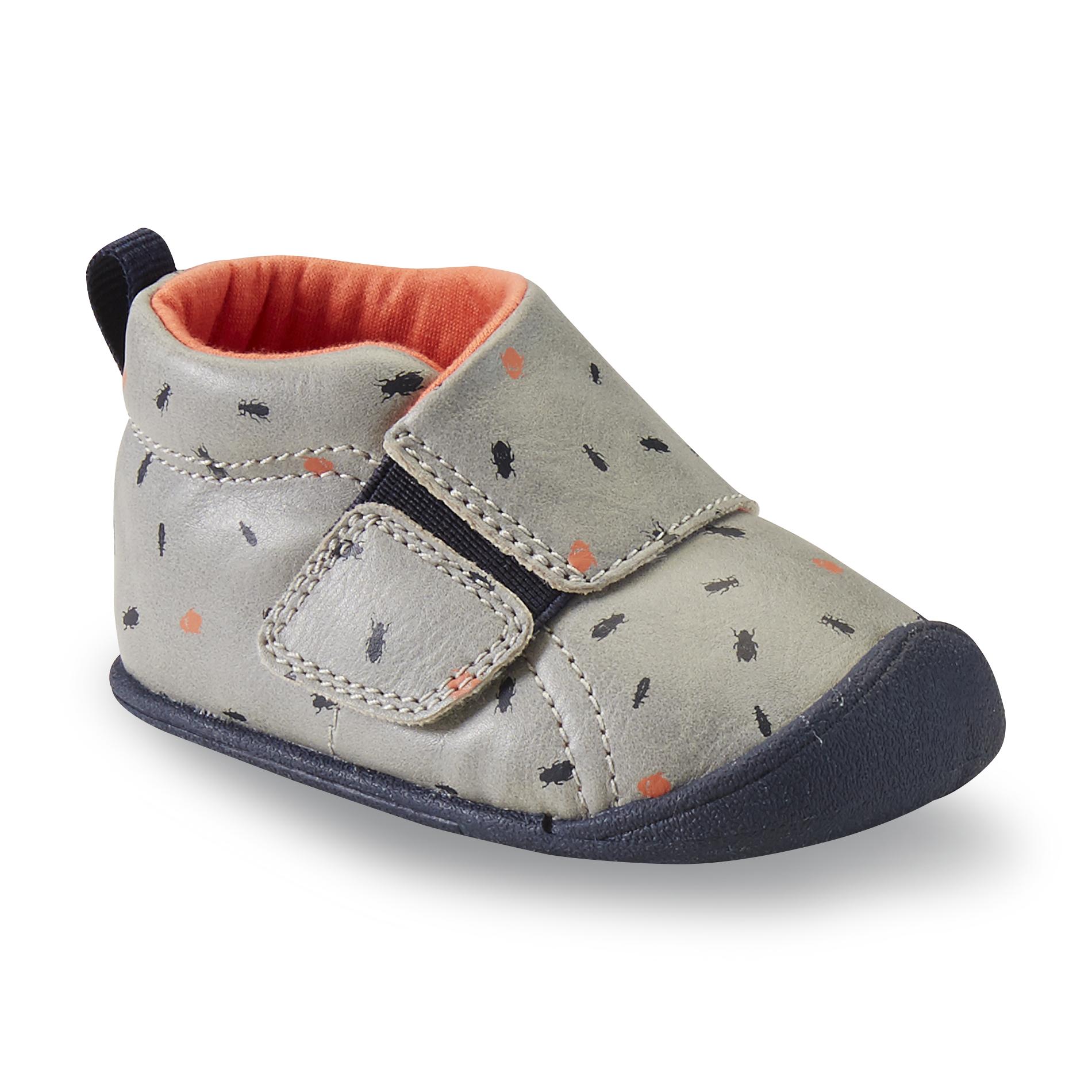 Carter's Every Step Baby Boy's Stage 1 Andy Crawling Shoe - Gray Bug