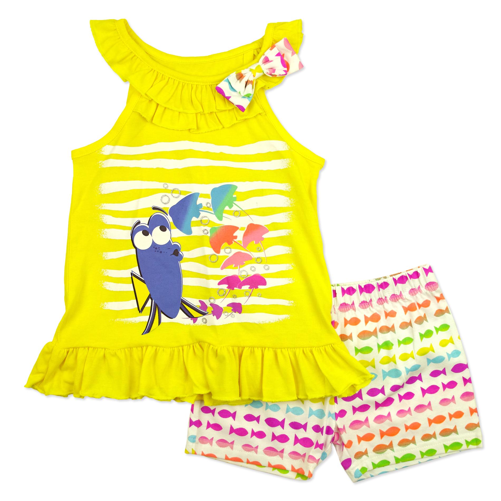 Disney Finding Nemo Girl's Top and Shorts - Dory