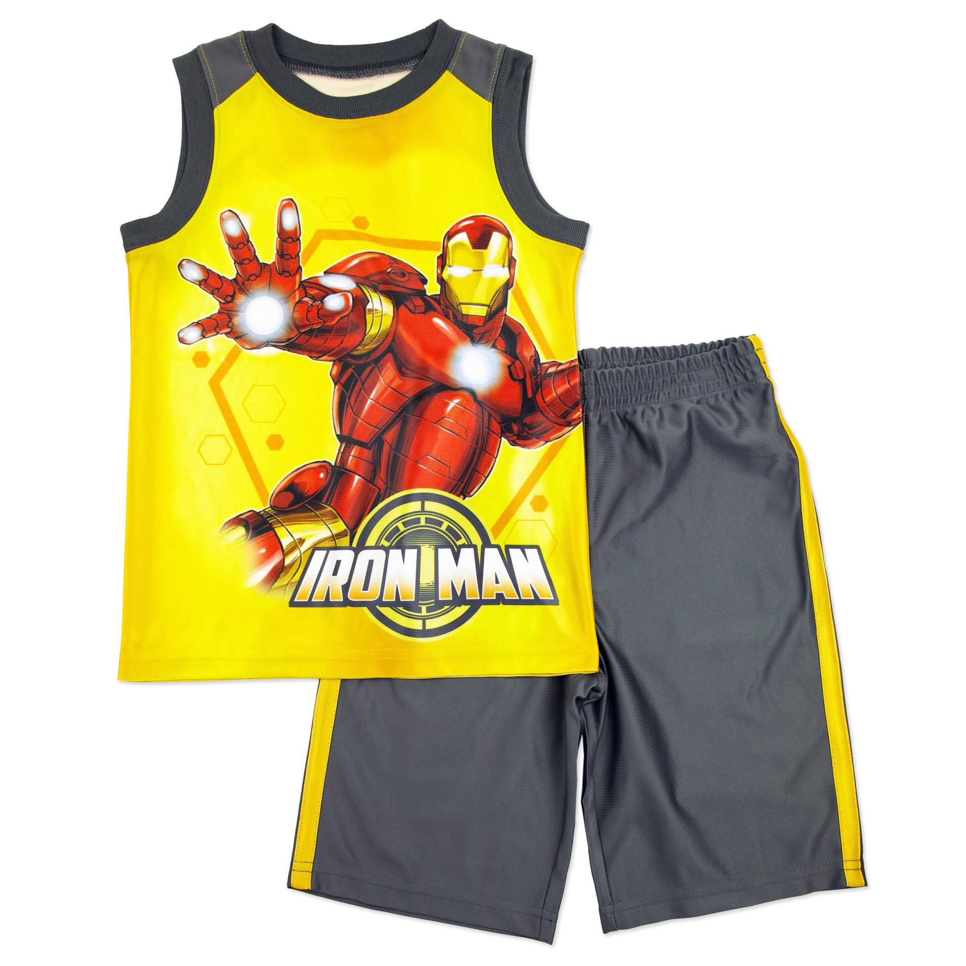 Marvel Iron Man Boy's Shirt & Shorts