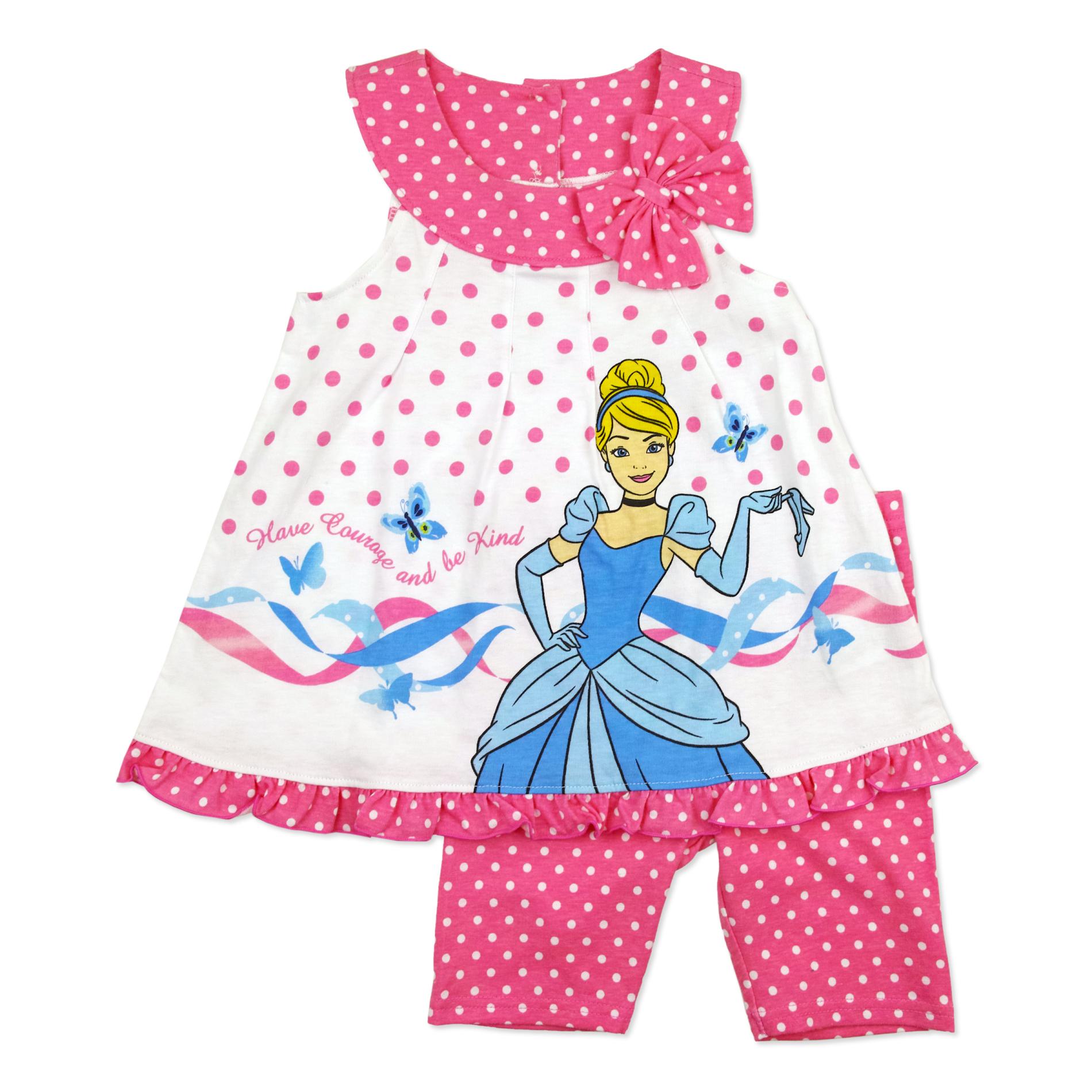 Disney Cinderella Infant & Toddler Girl's Tunic Top & Shorts