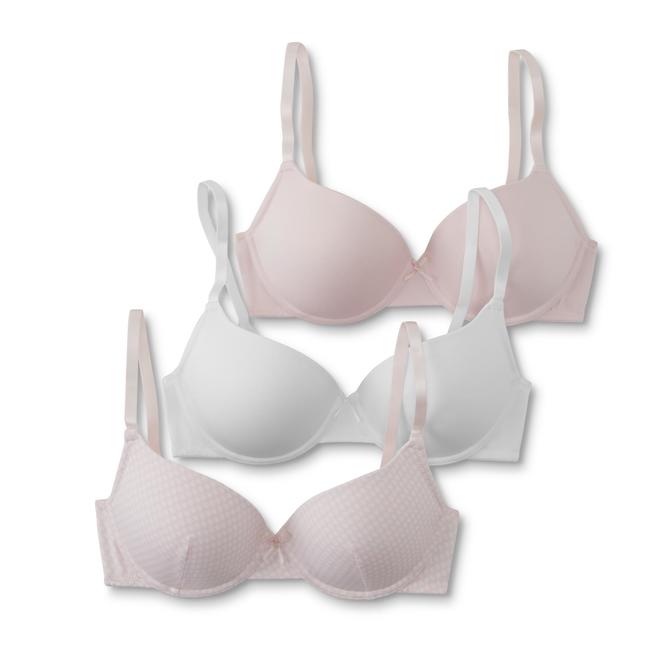 Women's 3Pack TShirt Bras Stars & Solid