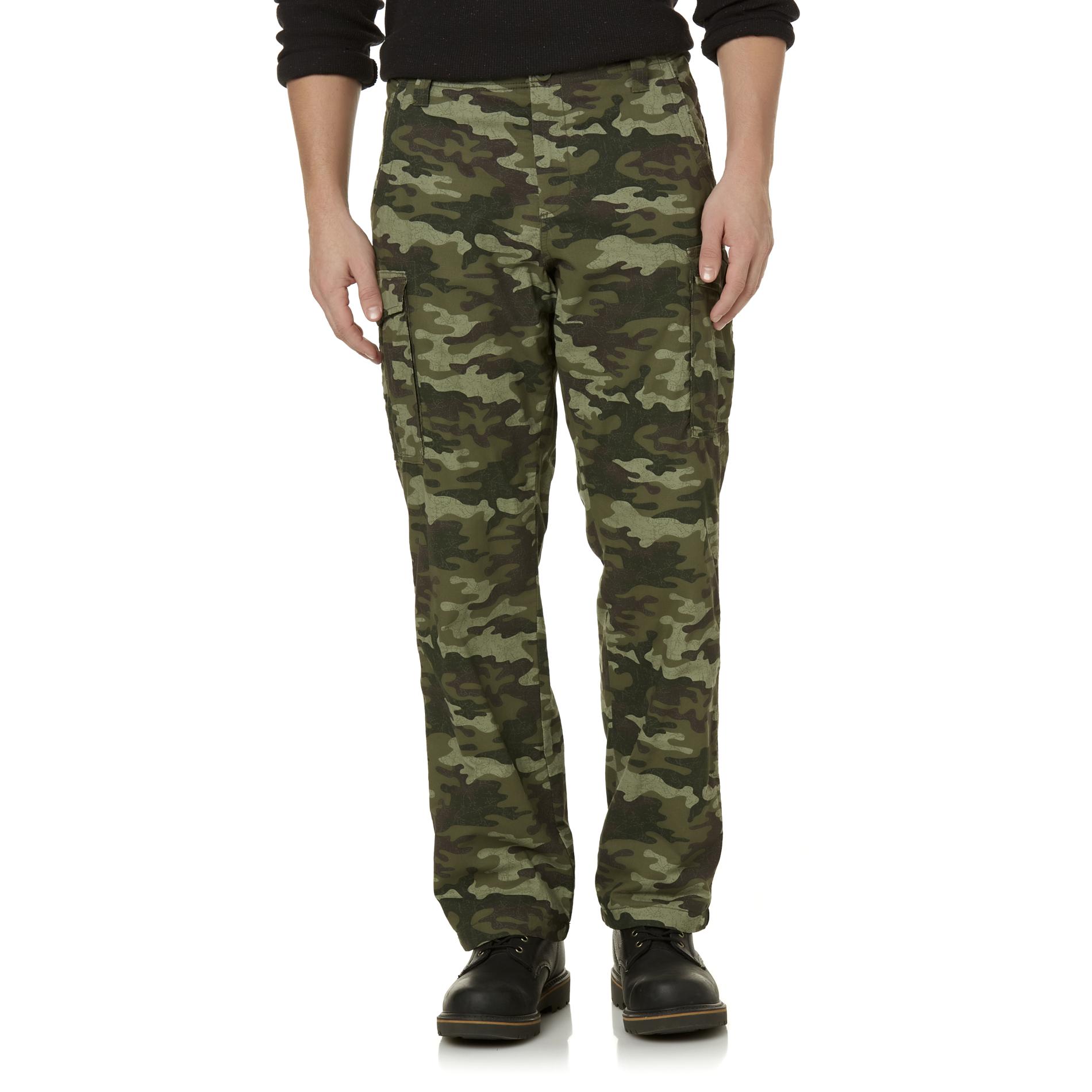 Northwest Territory Men's Fleece-Lined Cargo Pants - Camouflage | Shop ...
