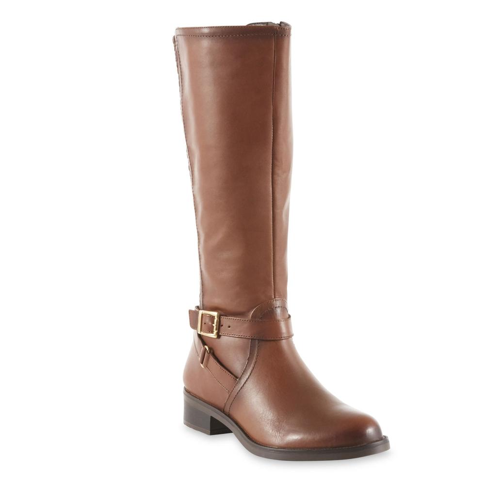 Flexi Women's Ava Leather Riding Boot - Brown