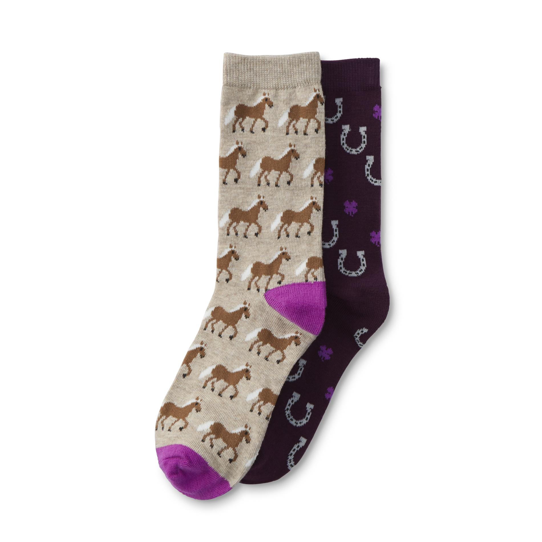 Womens socks with horses on them