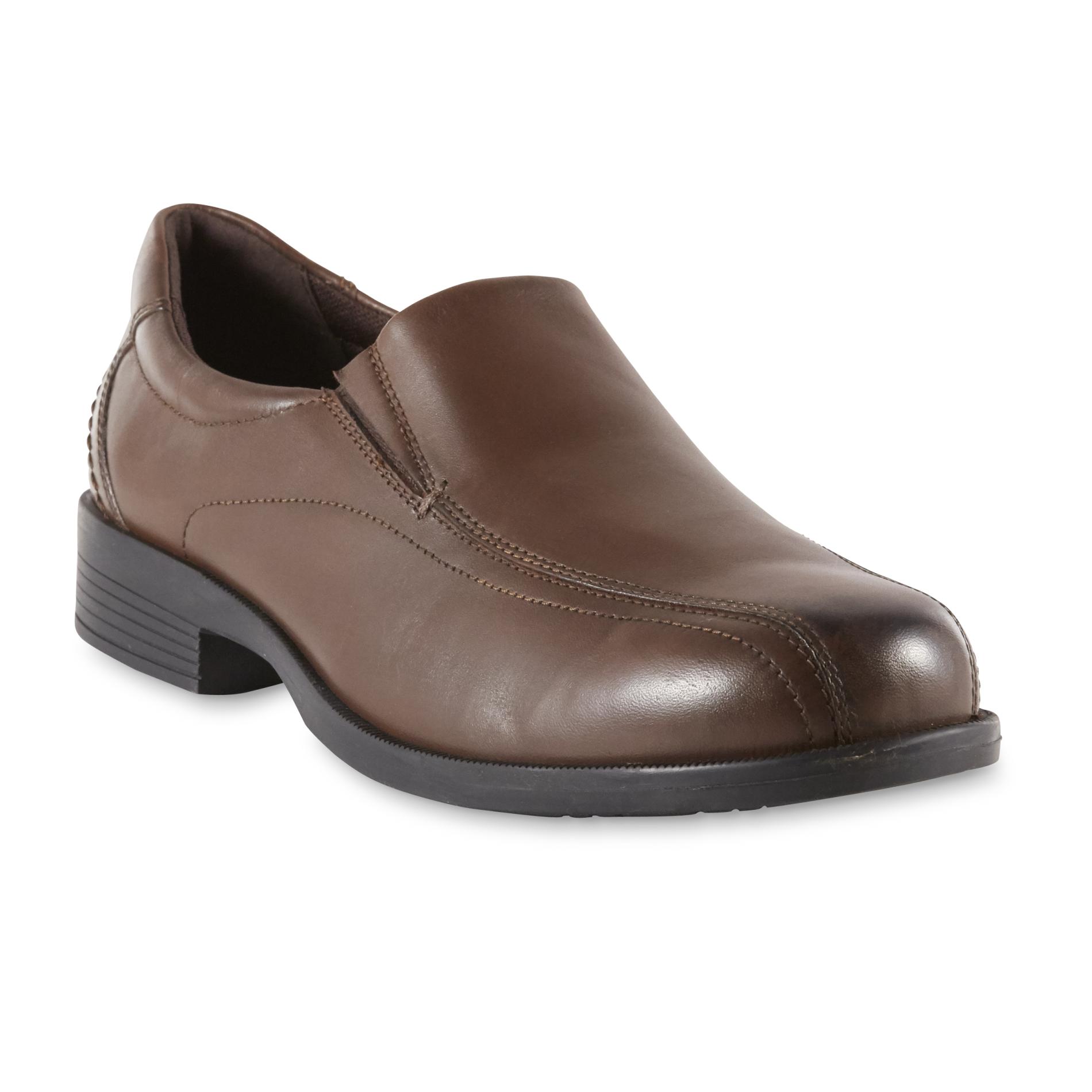 Thom McAn Men's Lanzo Leather Dress Loafer - Brown | Shop Your Way ...