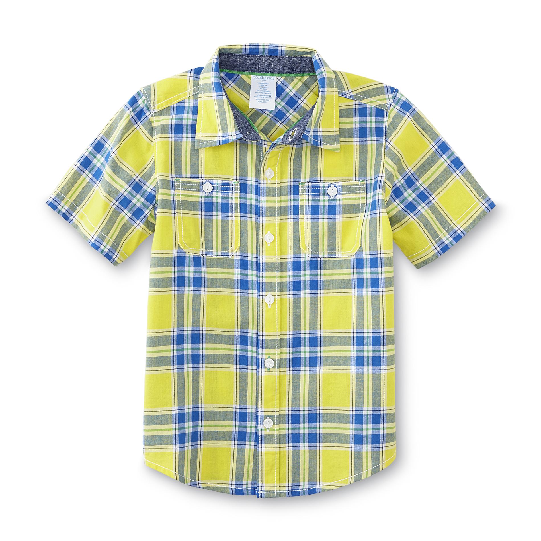 Toughskins Boy's Button-Front Shirt - Plaid