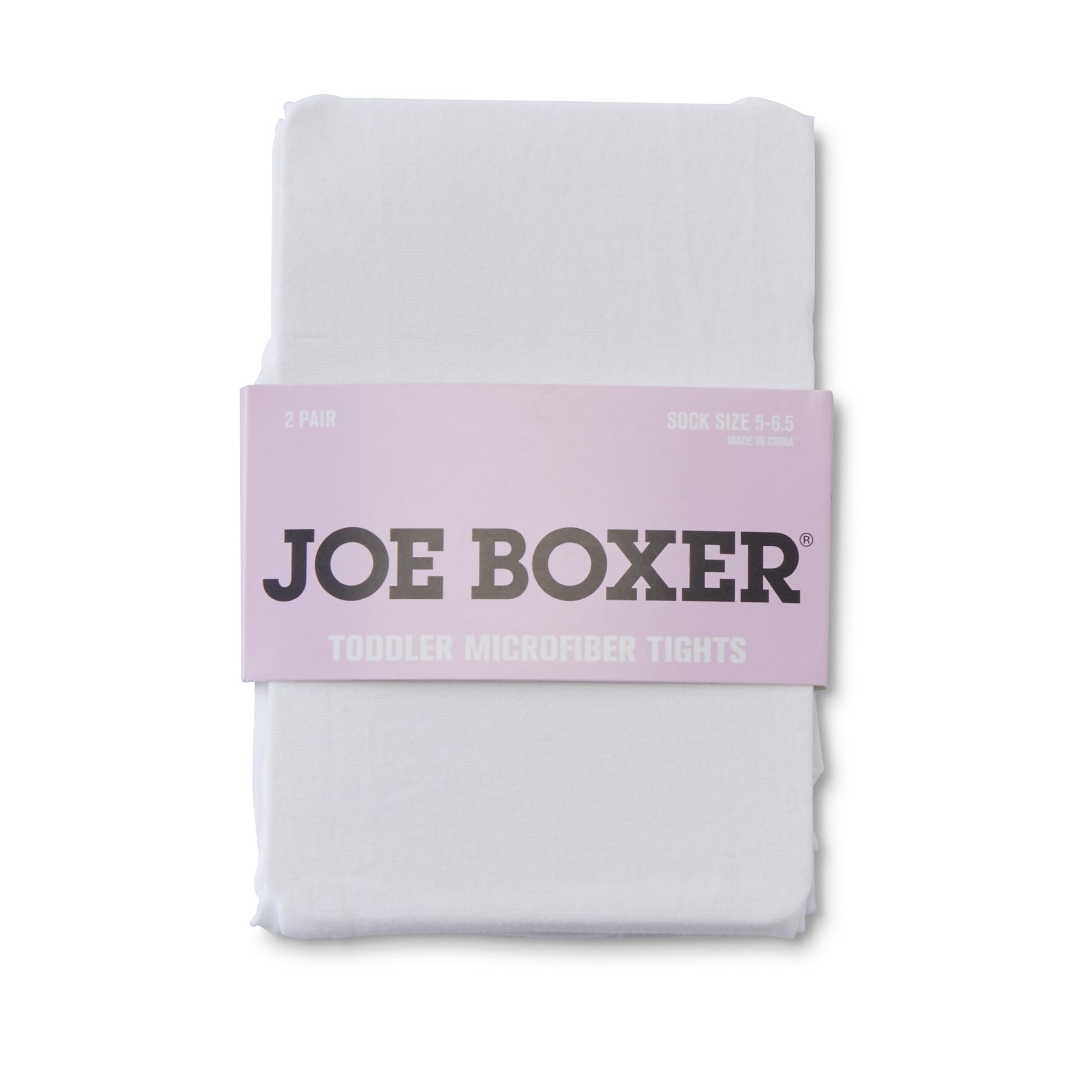 Joe Boxer Toddler Girls' 2-Pack Microfiber Tights