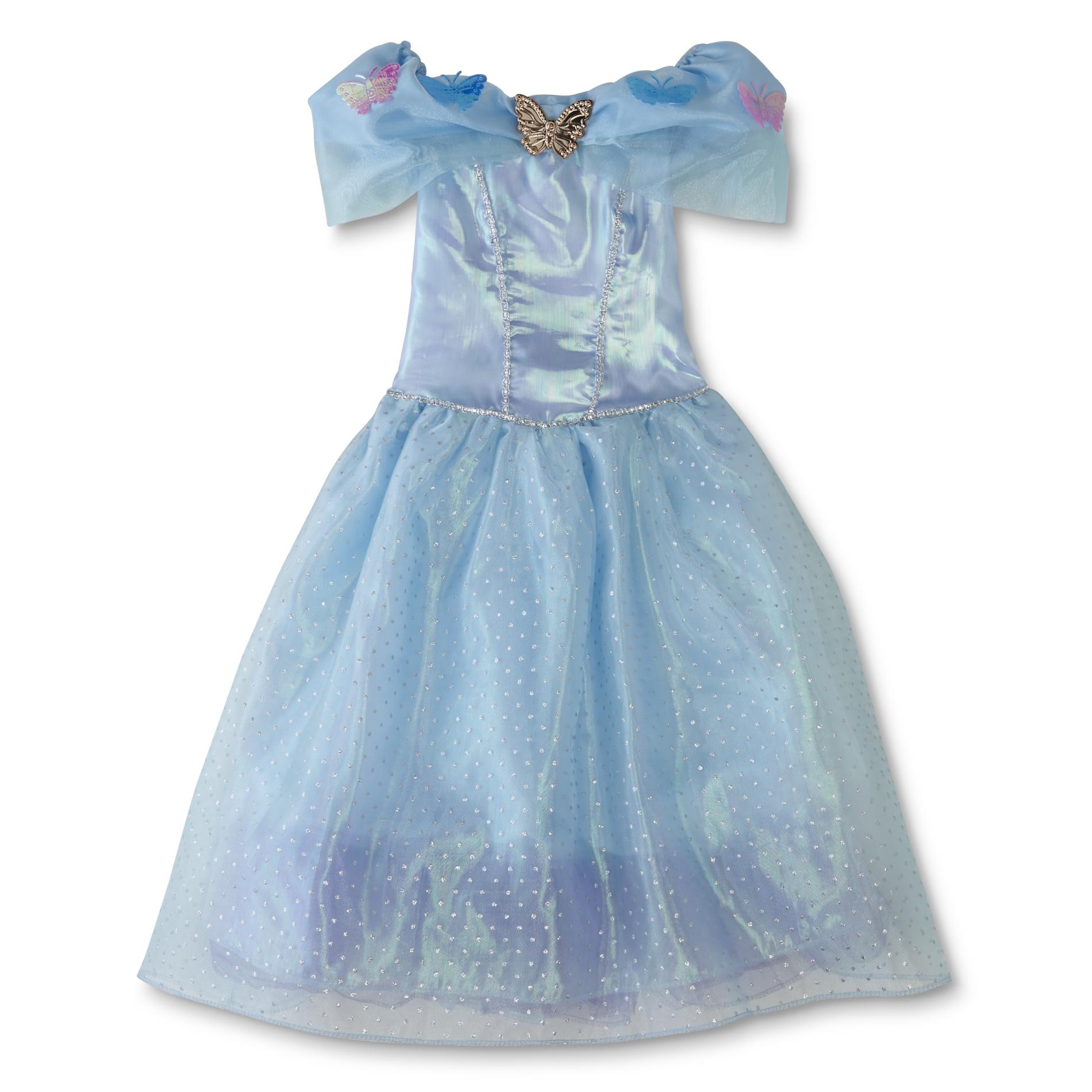 Girls' Dress-Up Princess Butterfly Dress, Size: XL;L;M, Blue Girls' Dress-Up Princess Butterfly Dress, Size: XL;L;M, Blue