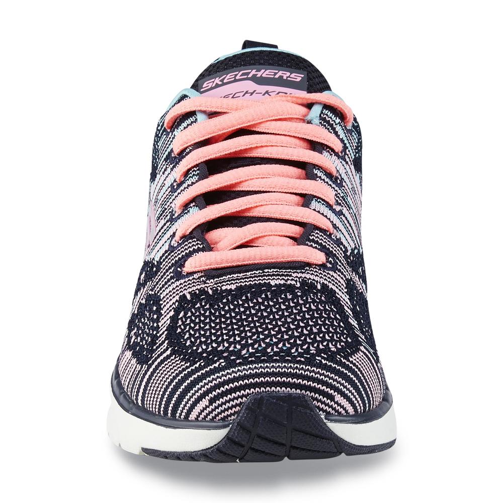 Skechers Women's Wild Card Athletic Shoe - Navy/Pink