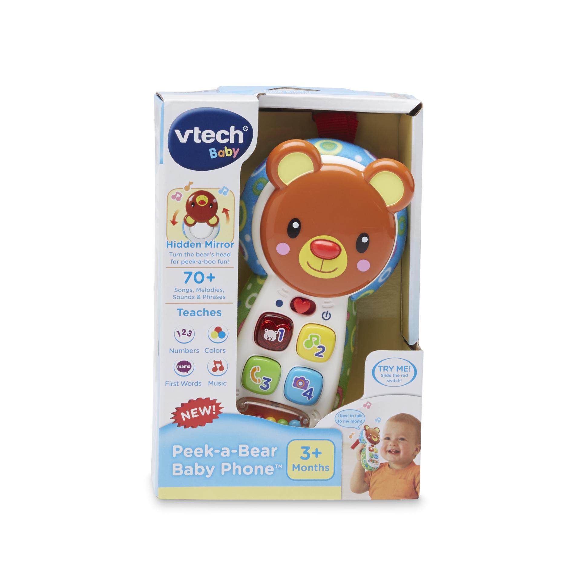 VTech Infants' Peek-A-Bear Baby Phone - Brown Bear