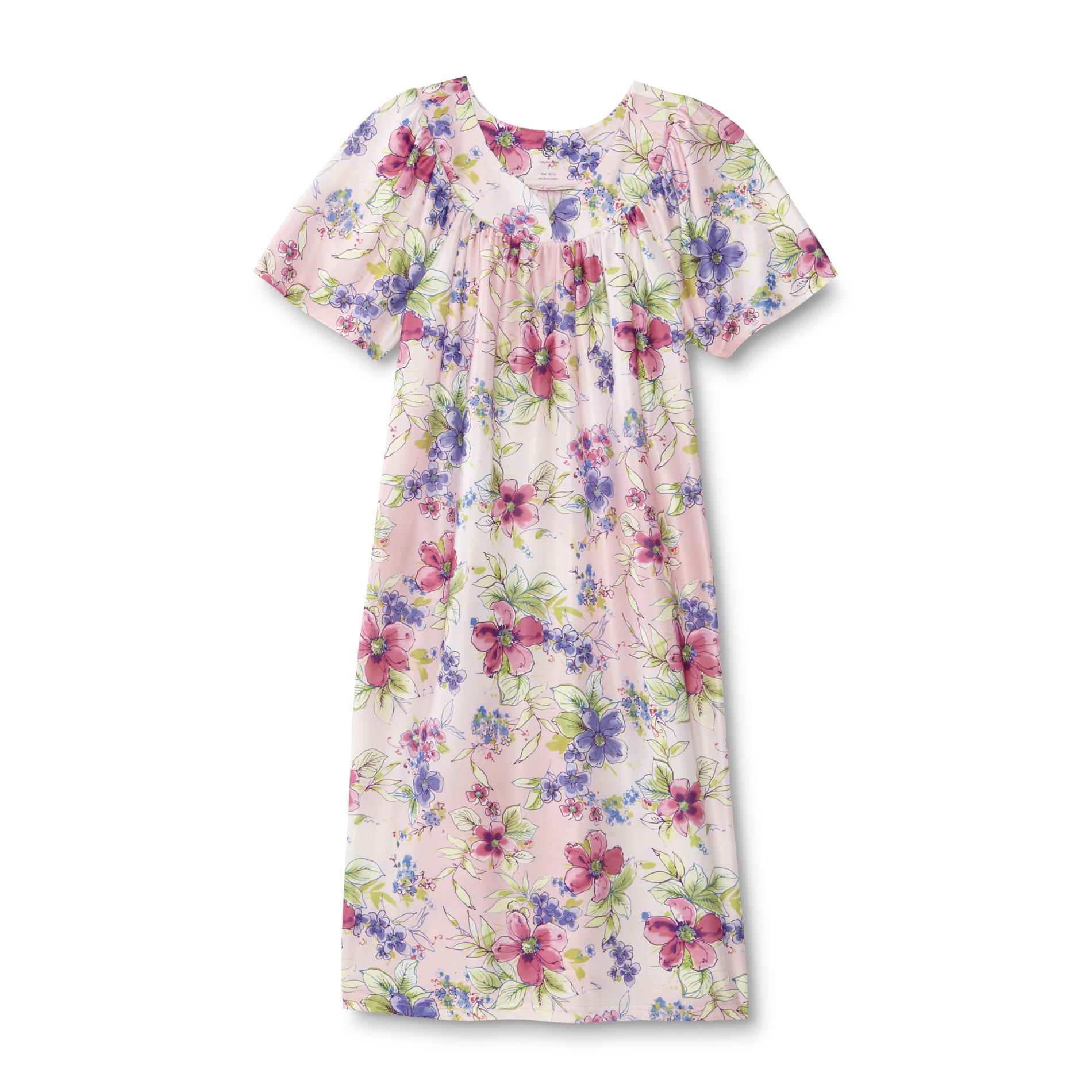 Granada New York Women's Short-Sleeve Nightgown - Floral