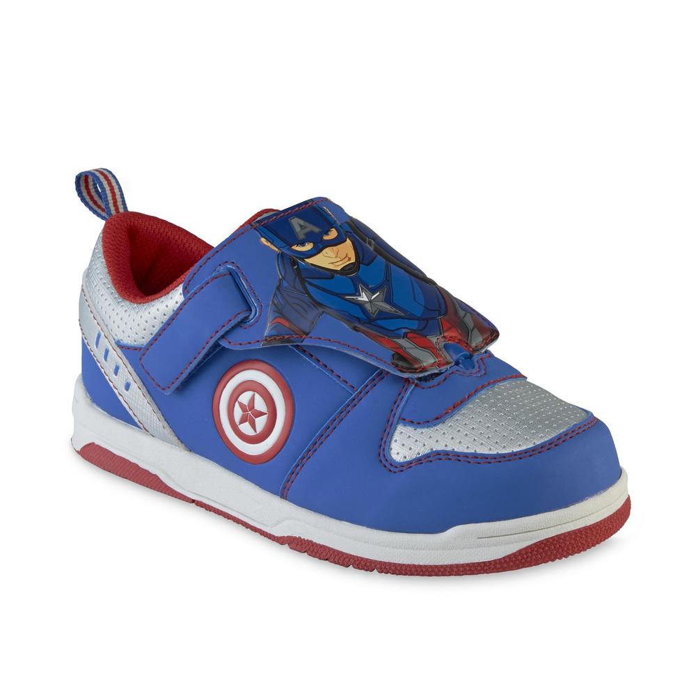 Marvel Boy's Captain America: Civil War Blue/Red/Silver Sneaker