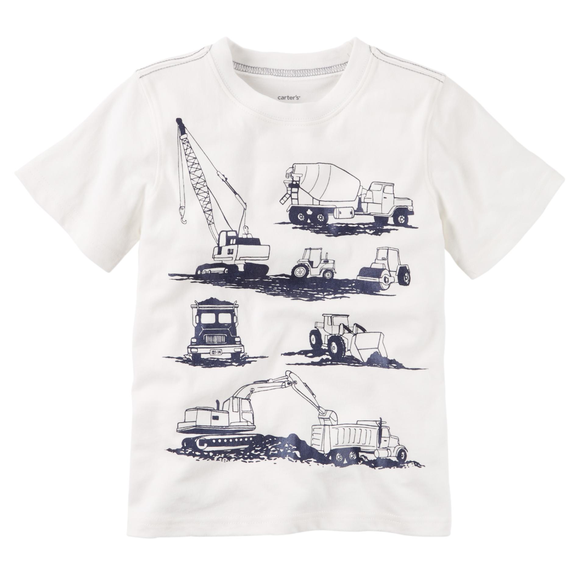 Carter's Toddler Boy's Graphic T-Shirt - Construction Trucks