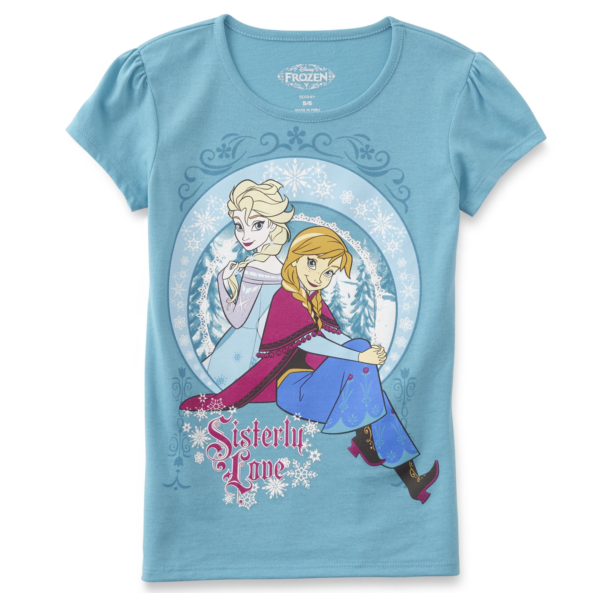 Disney Frozen Girl's T-Shirt - Sisterly Love