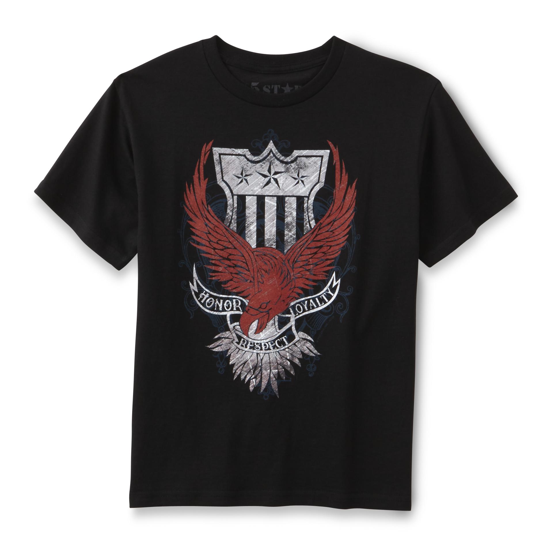 5Star Boy's Graphic T-Shirt - Eagle & Shield