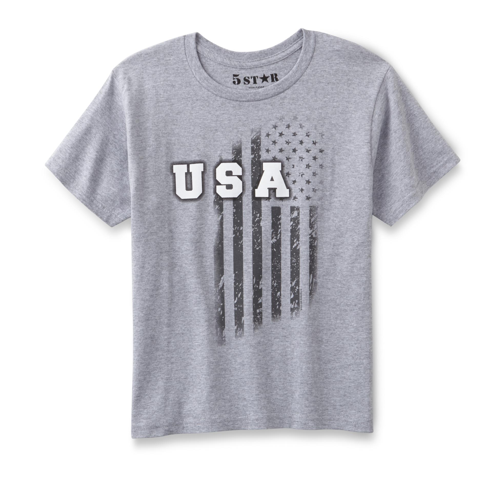 5Star Boy's Graphic T-Shirt - USA Flag
