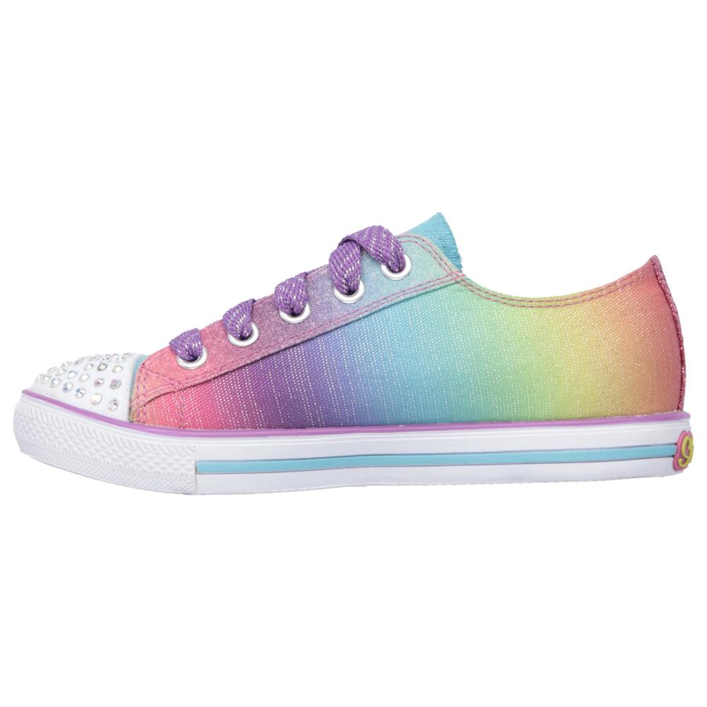 Skechers Girl's Twinkle Toes: Chit-Chat Rainbow Light-Up Sneaker