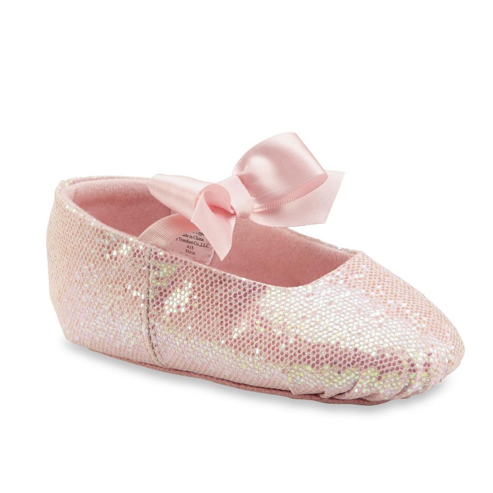 Dance Class Baby/Toddler Girl's Pink Sparkle Ballet Slipper