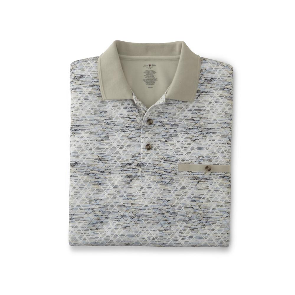 David Taylor Collection Men's Pocket Polo Shirt - Diamond