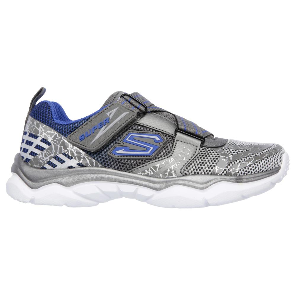 Skechers Boy's Neutron Gray/Blue Sneaker