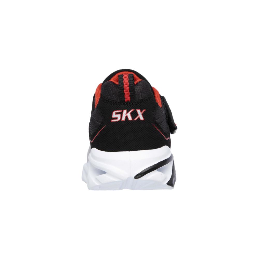 Skechers Boy's Fast Volt Black/Gray/Red Sneaker