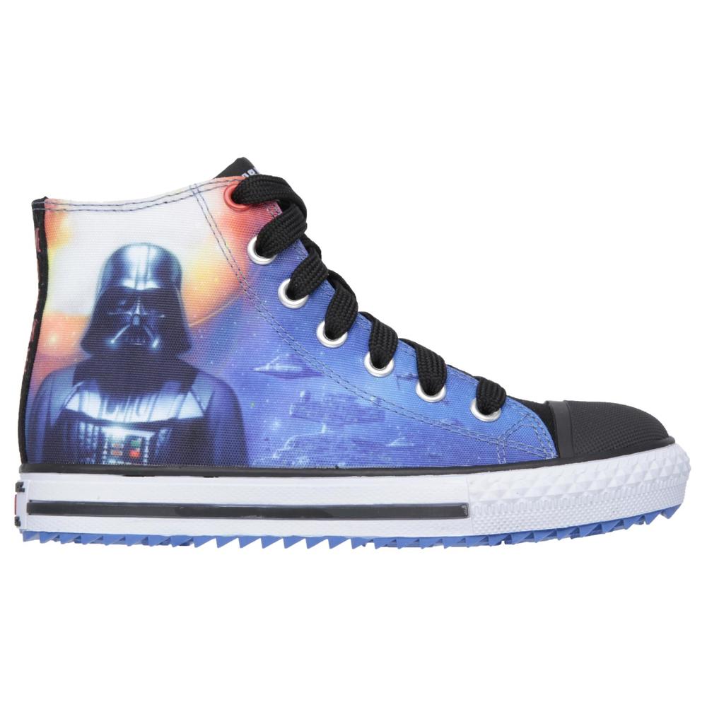 Skechers Star Wars Boy's Jagged Starfleet Darth Vader High-Top Sneaker