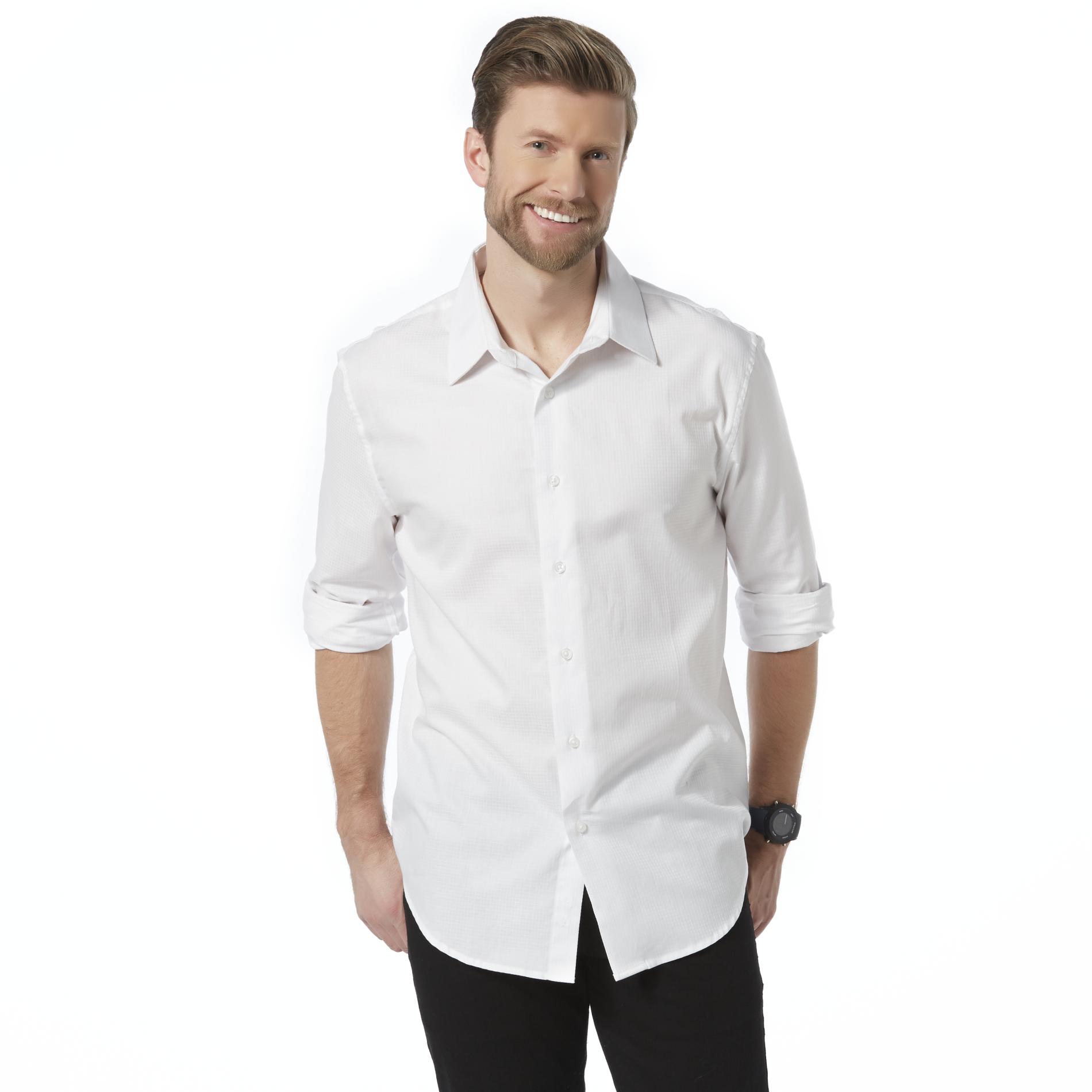 Structure Men's Long-Sleeve Slim Fit Dress Shirt - Check