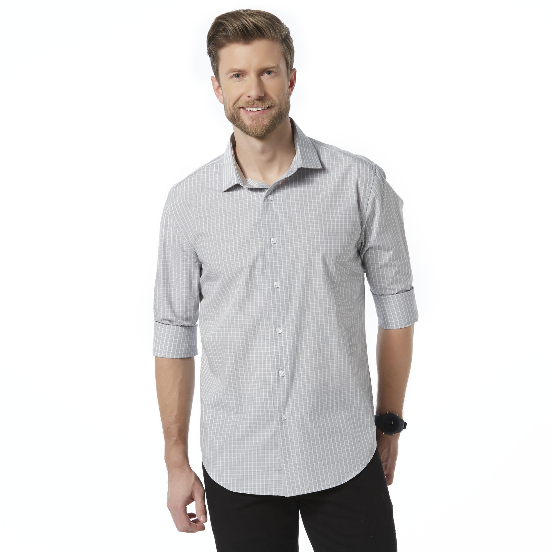 Structure Men's Slim-Fit Dress Shirt - Plaid