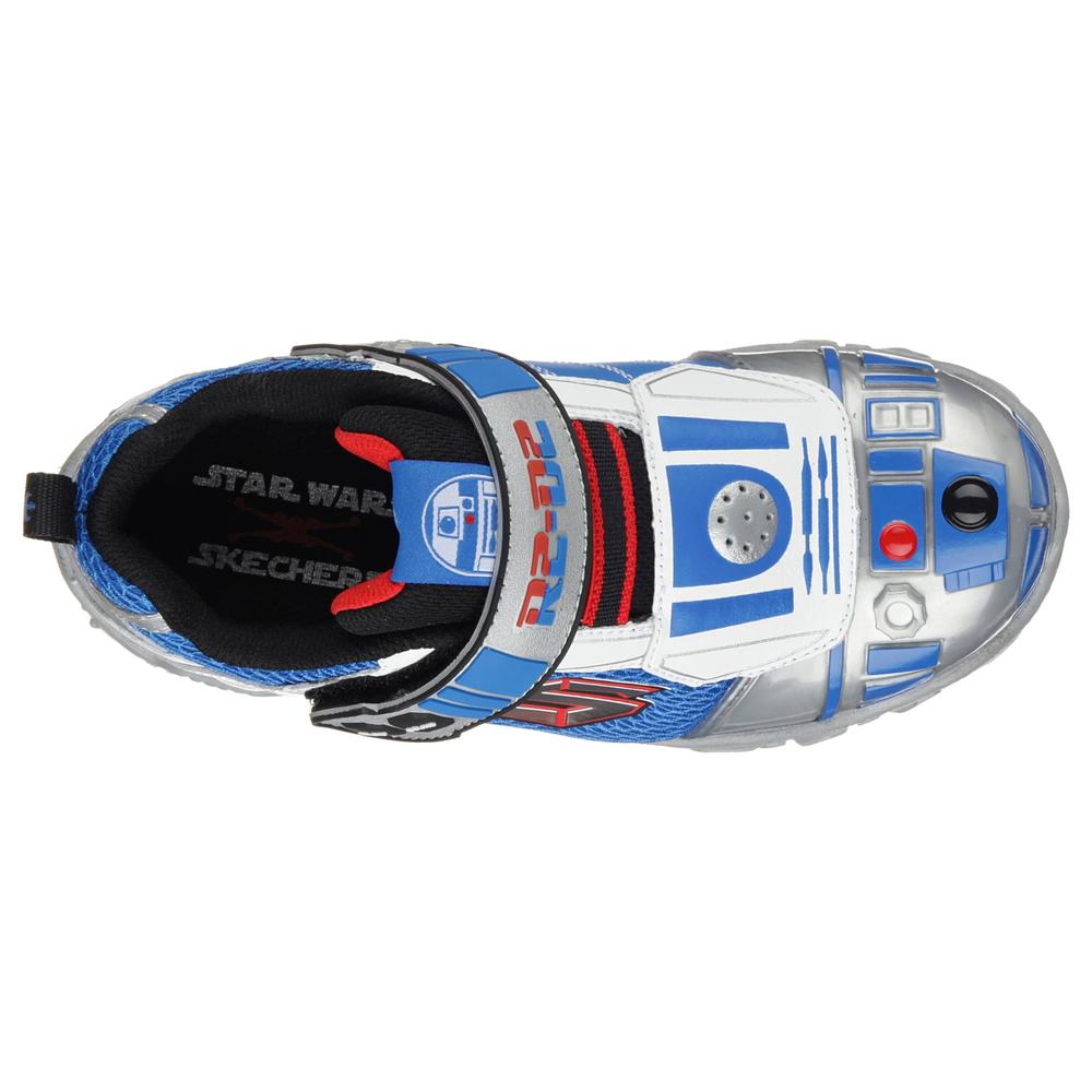 Skechers Boy's Damager III Astromerch R2-D2 Light-Up Athletic Shoe
