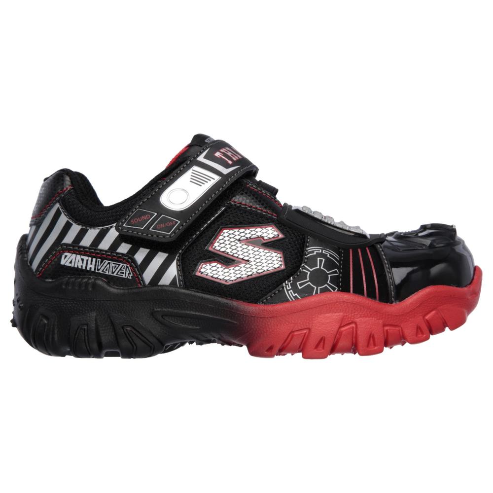 Skechers Boy's Damager IV Darth Vader Black/Red Light-Up Athletic Shoe