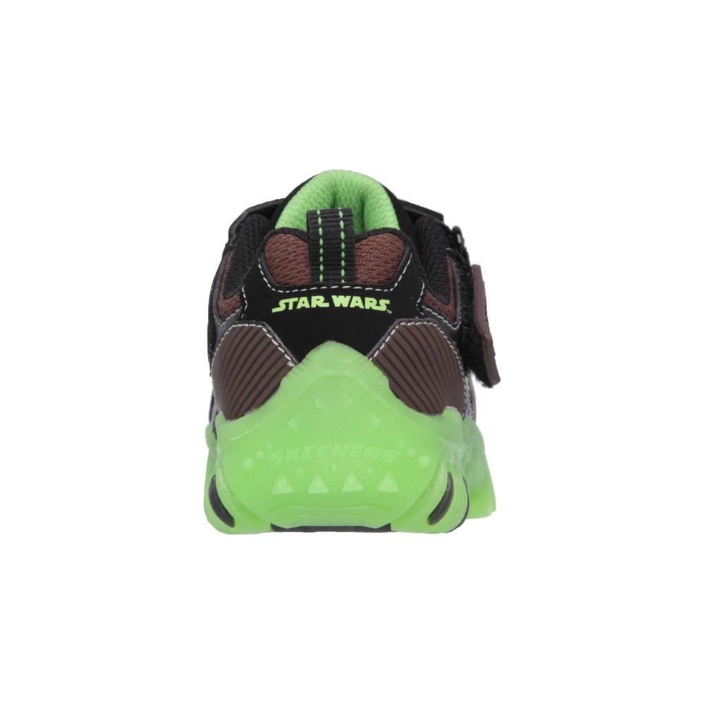 Skechers Star Wars Toddler Boy's Street Lightz Decimator Brown/Green Sneaker