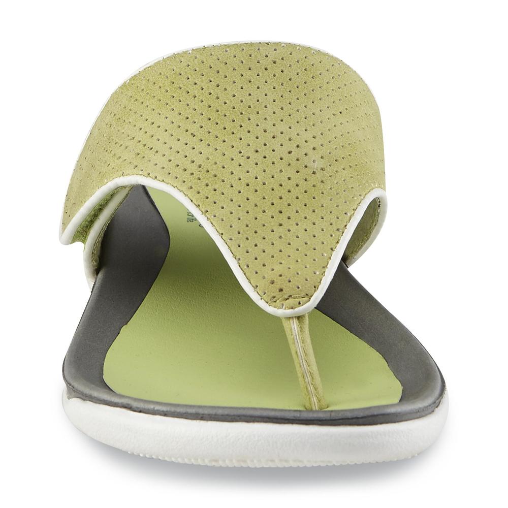Axxiom Women's Yogic Green/Gray Thong Sandal