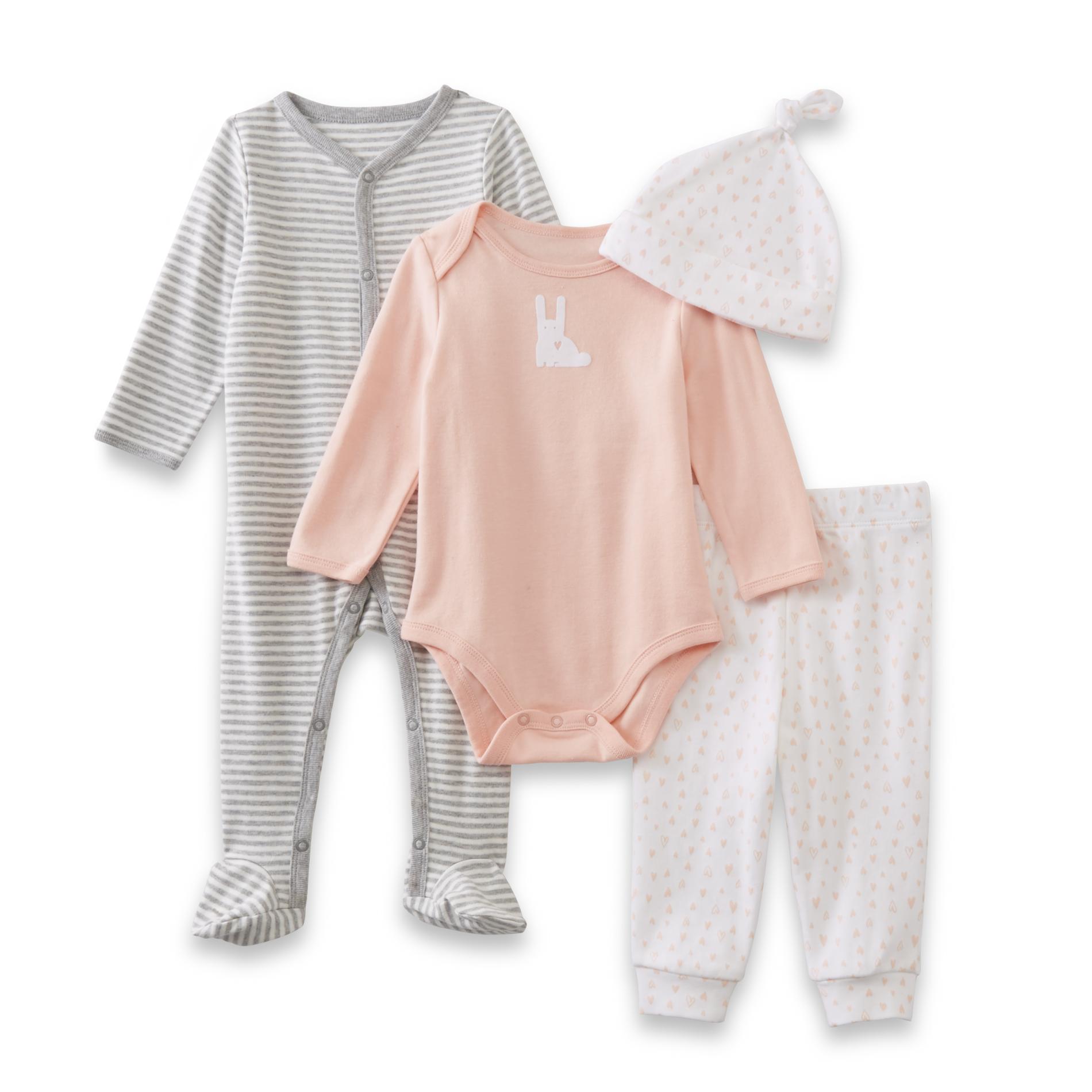 Small Wonders Newborn Bodysuit, Sleeper Pajamas, Pants & Hat
