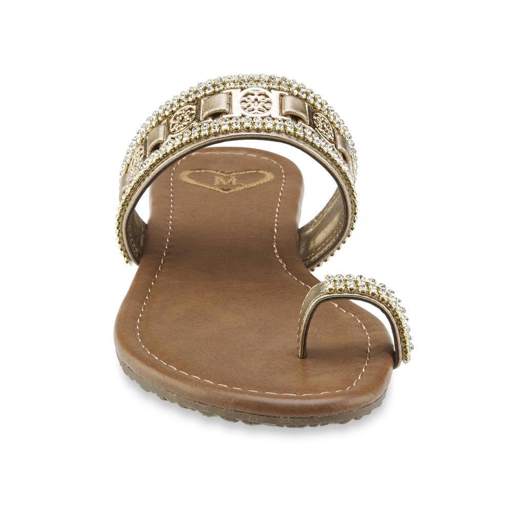 Madelaine Women's Blush Bronze Embellished Sandal