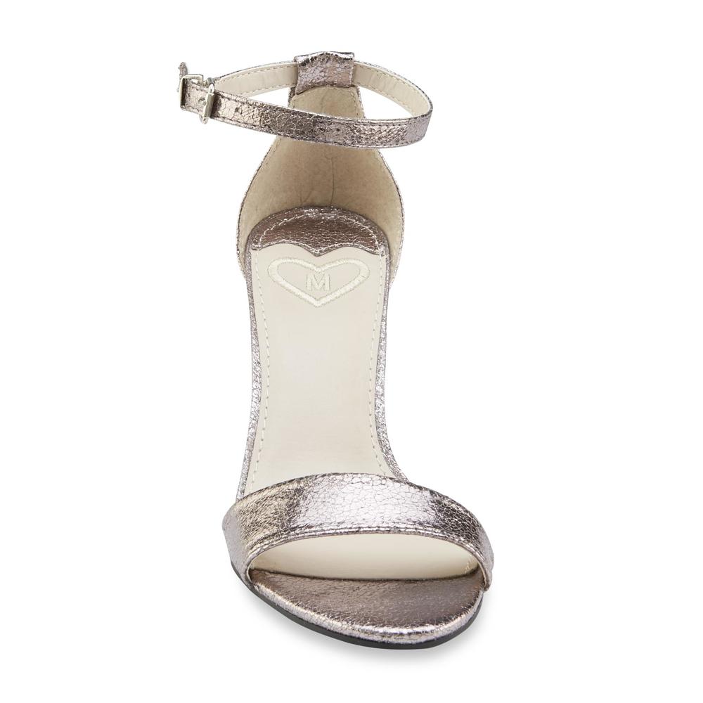 Madeline Women's Marly Silver Ankle Strap Pump