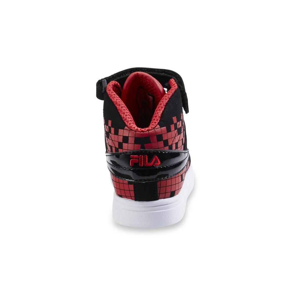 Fila Toddler Boy's Vulc 13 Digital Black/Red High-Top Sneaker