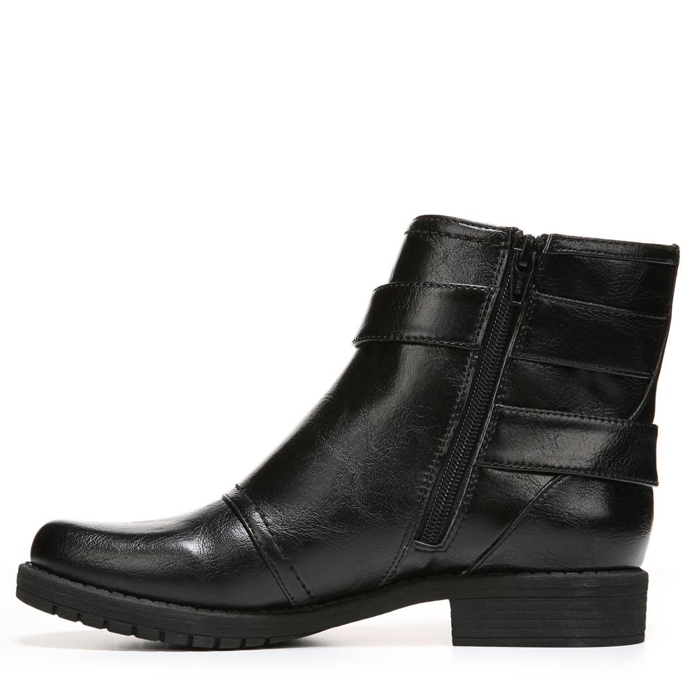 LifeStride Women's Marvel Black Ankle Bootie - Wide Width Available