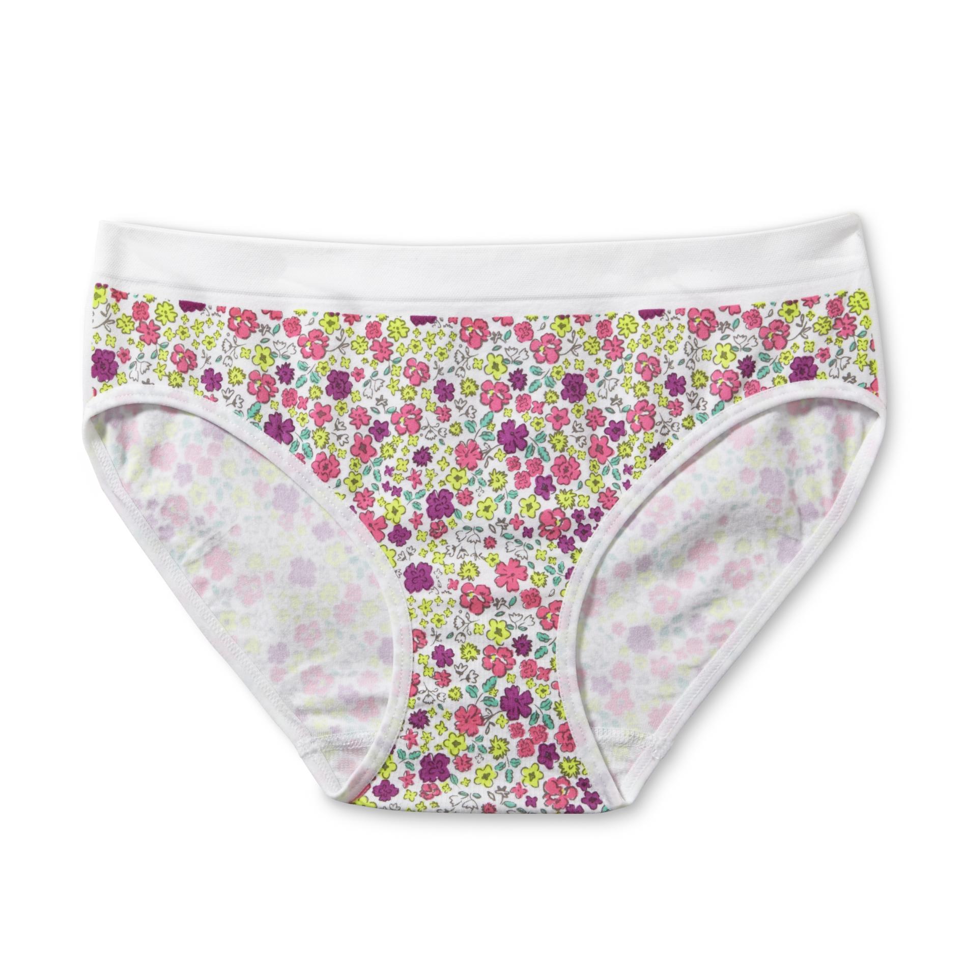 Maidenform Girl's Hipster Panties - Floral Print