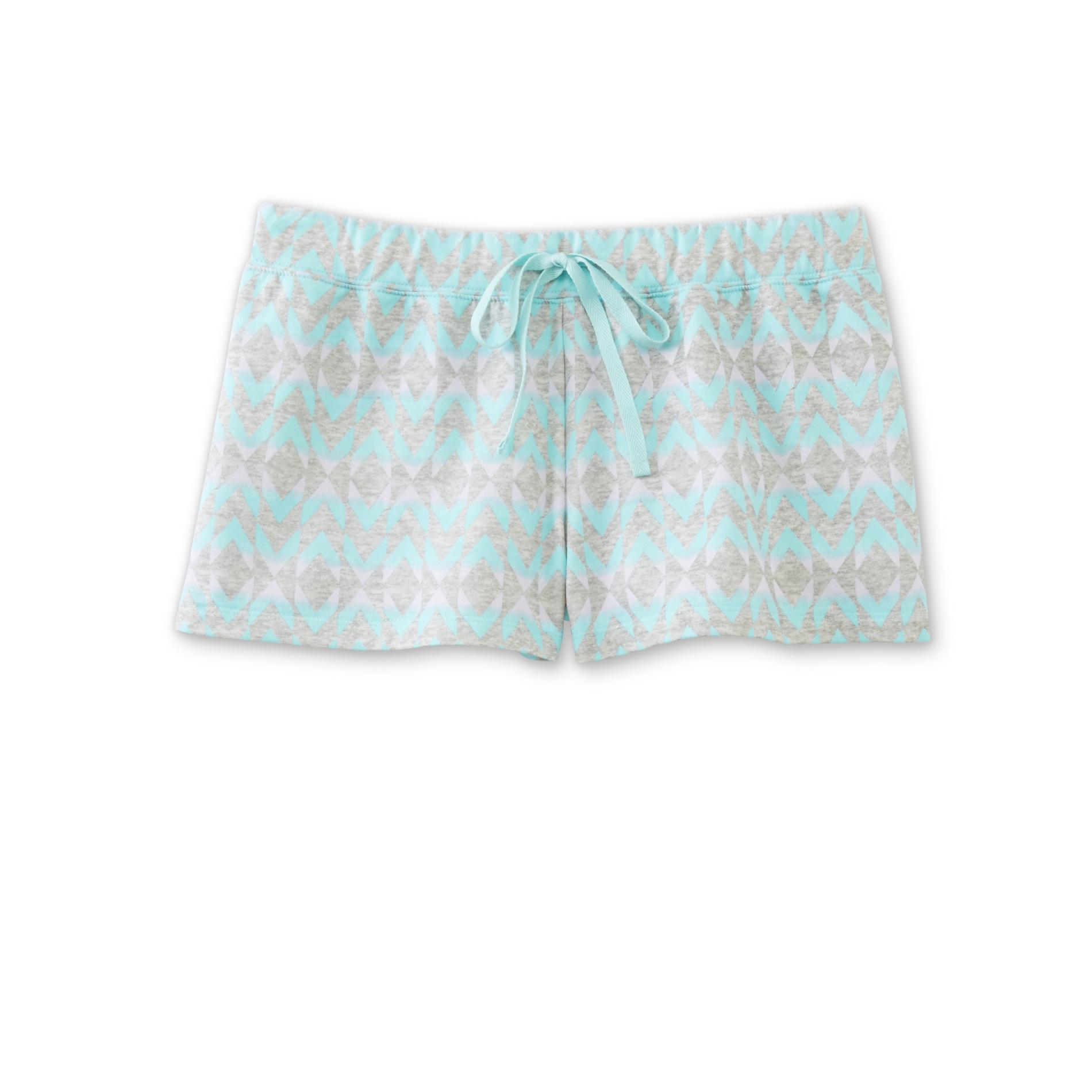 Joe Boxer Women's Knit Pajama Shorts - Ombre Chevron
