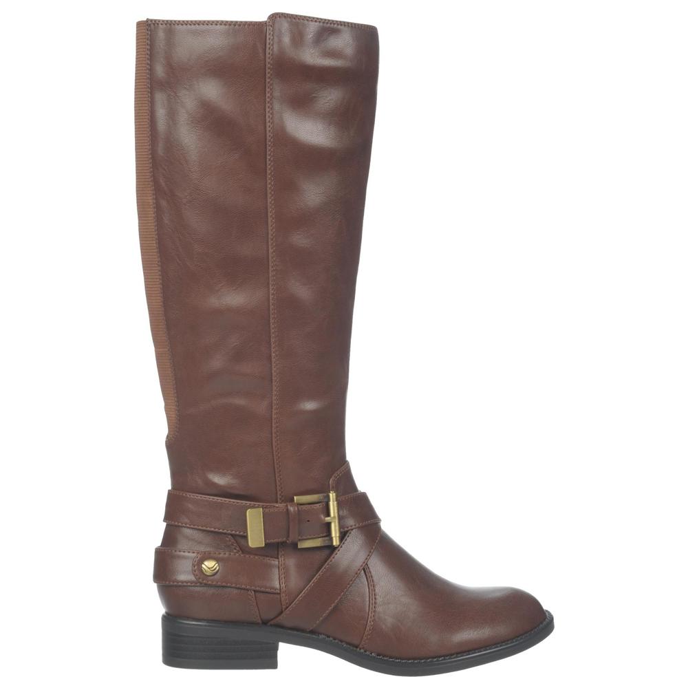 TheraShoe Women's Racey Brown Knee-High Riding Boot - Wide Width Available