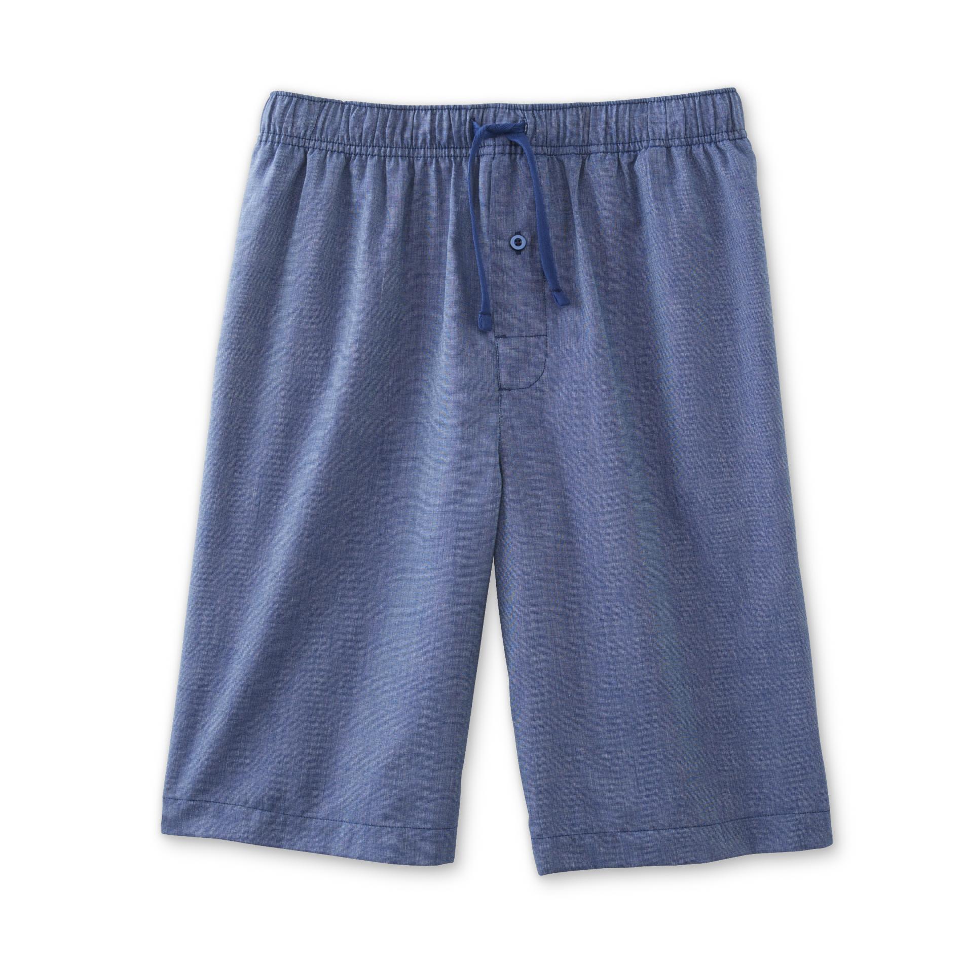 Basic Editions Men's Poplin Sleep Shorts