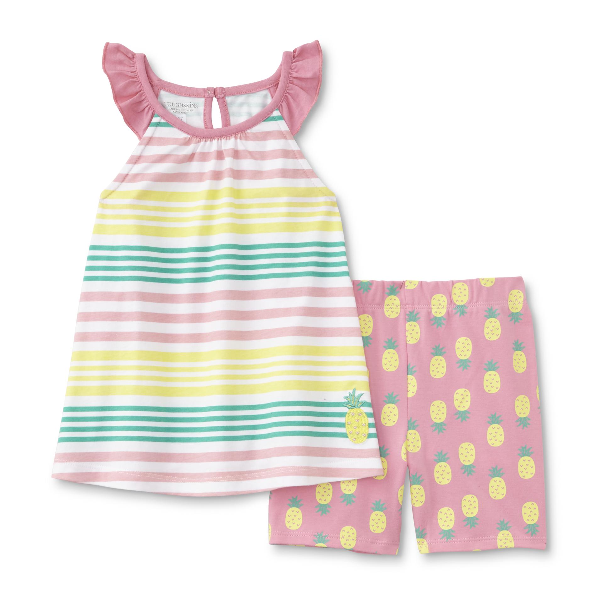 Toughskins Infant & Toddler Girl's Tunic & Shorts - Striped