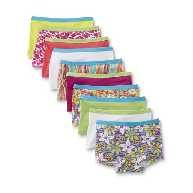 Fruit of the Loom Girl's 11Pack Boy Shorts Panties