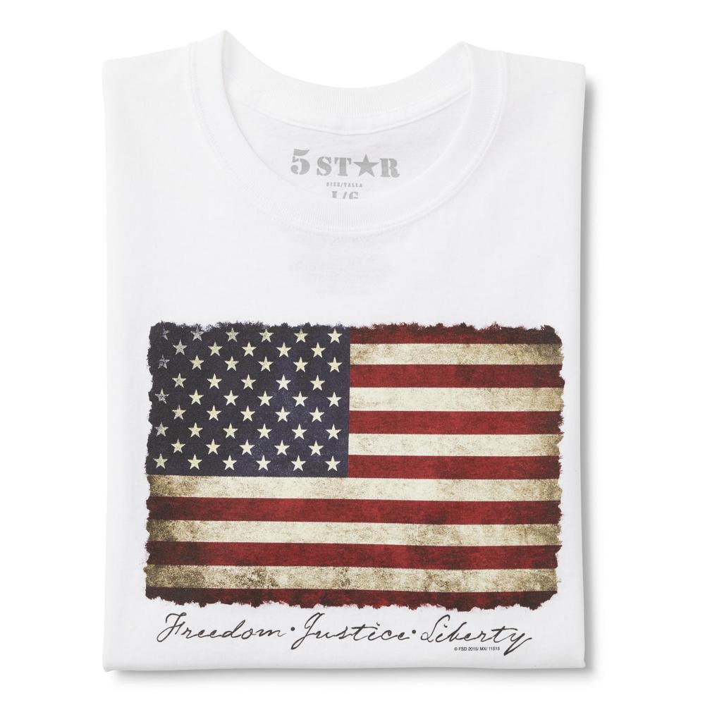 Men's Patriotic Graphic T-Shirt - American Flag