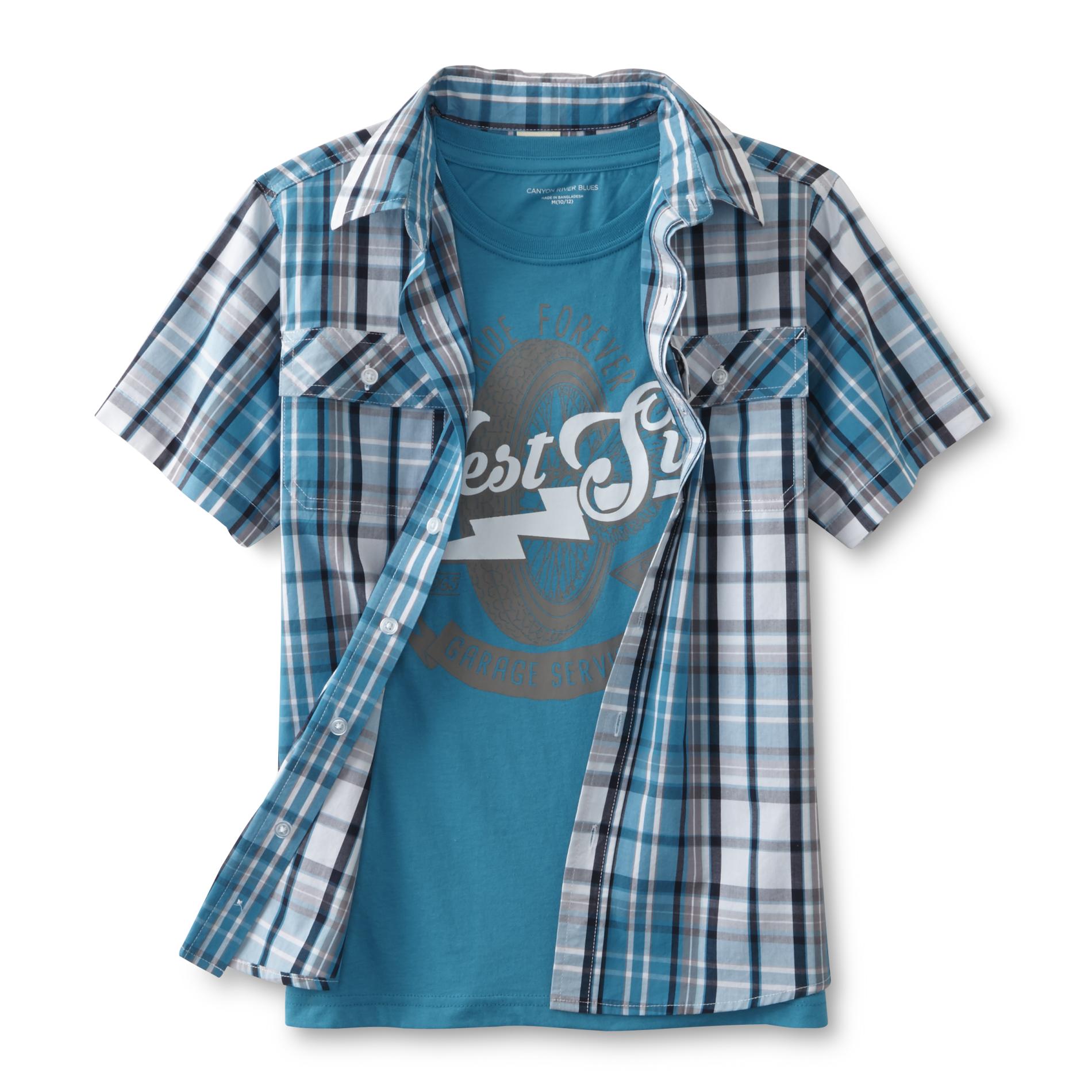 Canyon River Blues Boy's Woven Shirt & T-Shirt