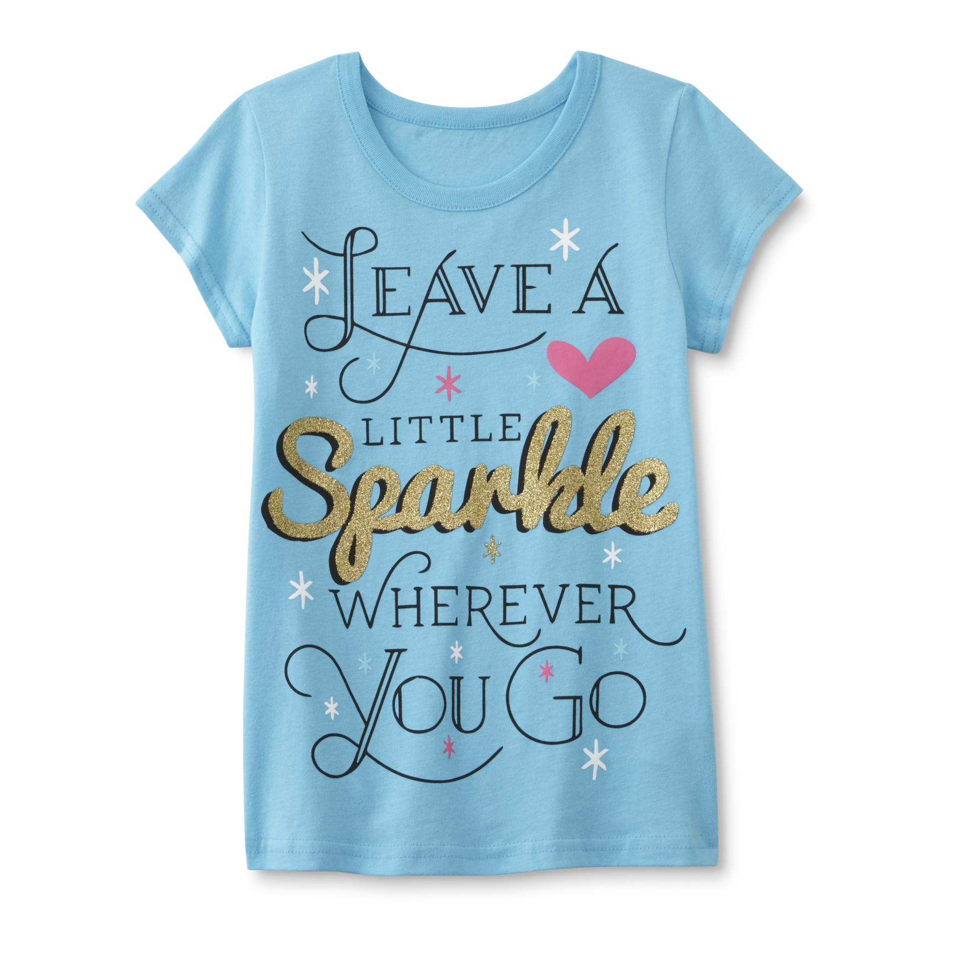 Route 66 Girls' Graphic T-Shirt - Leave a Little Sparkle Wherever You Go
