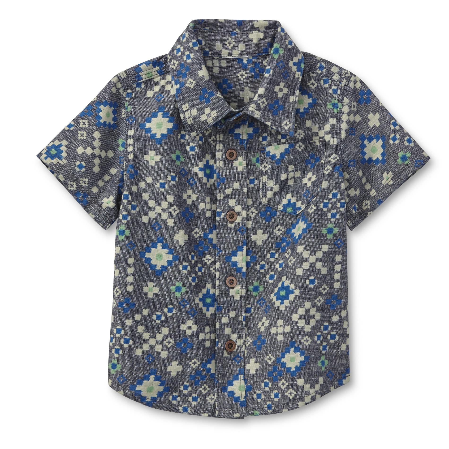 Little Wonders Infant Boy's Short-Sleeve Shirt - Geometric Print