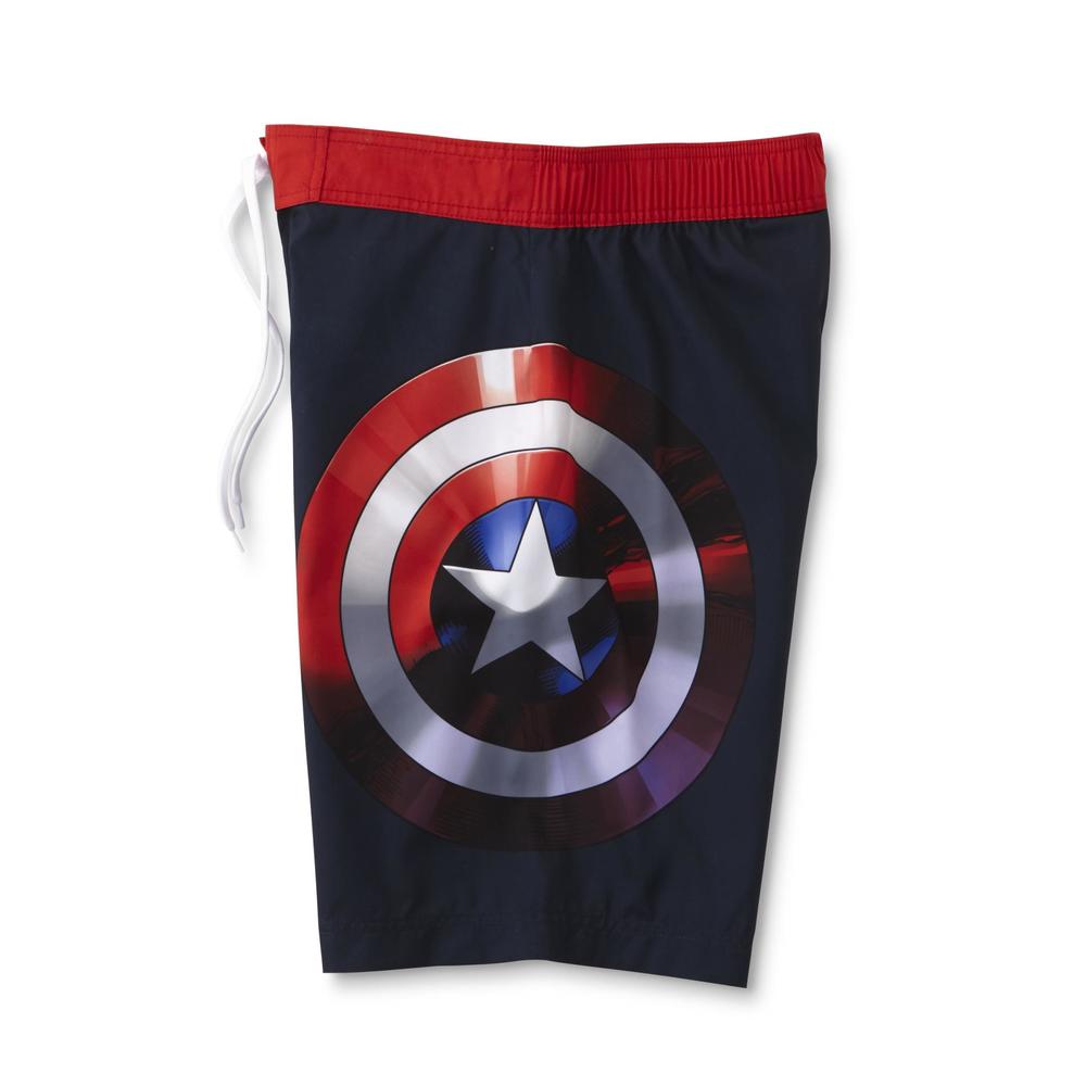 Marvel Captain America Men's Swim Boardshorts